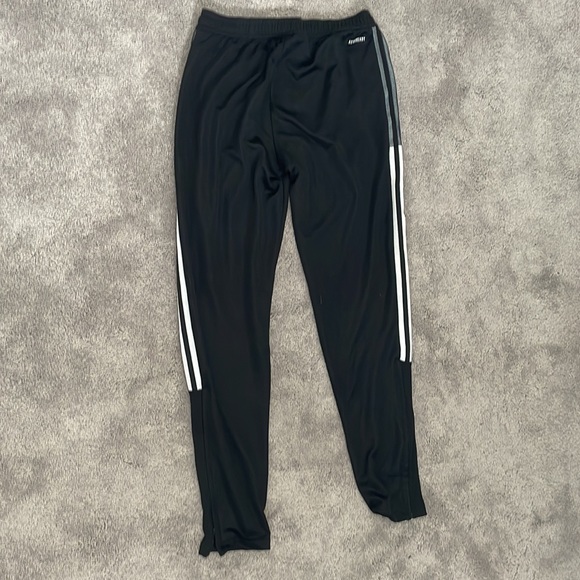 Boys Adidas Track Pants ( Black & White ) - Picture 2 of 3